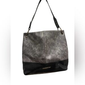 Montana West Gray and Black Shoulder Bag with Modern Design
